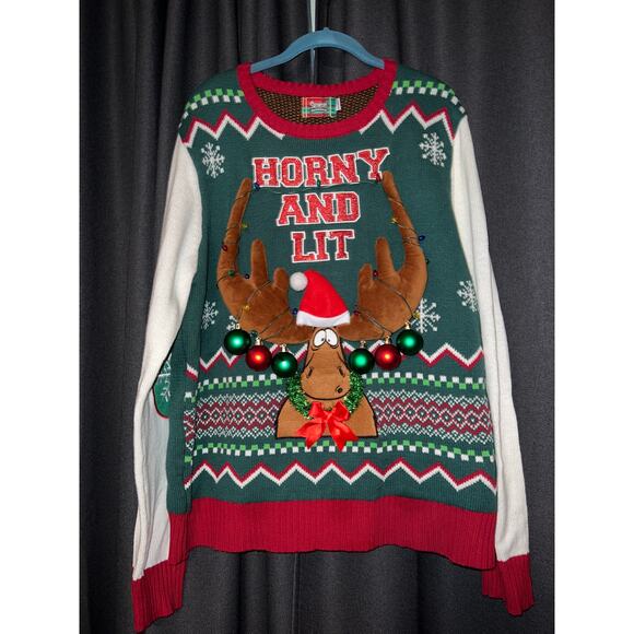 Ugly Christmas Sweater Other - Ugly Christmas Sweater Xmas Size XL Spencer’s